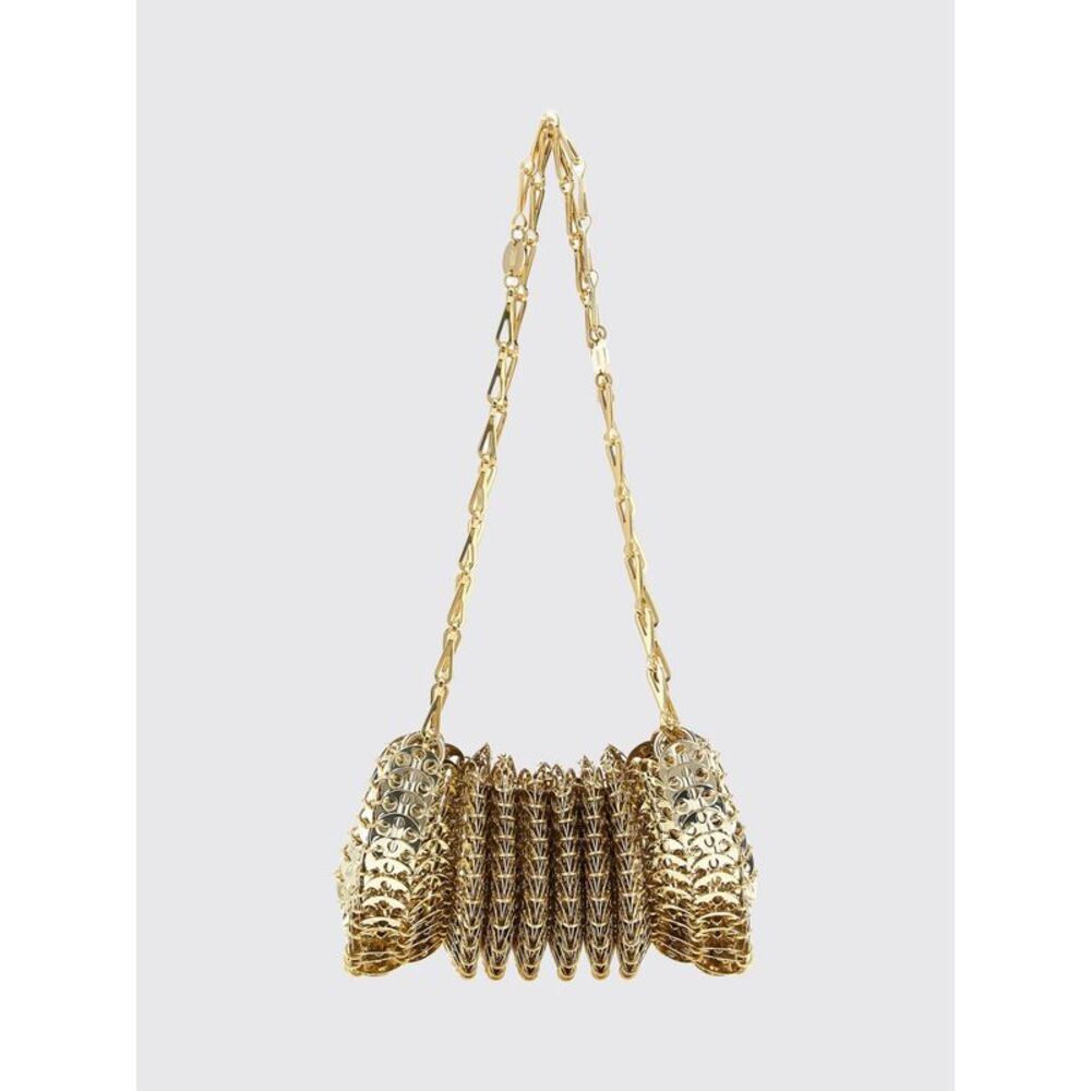 Rabanne Women Rabanne 1969 Gold-Colour Metal Mesh Mini Shoulder Bag